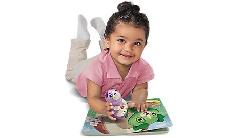 A young girl with a book