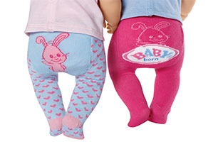 Baby Born Tights 2 Pairs - Assorted