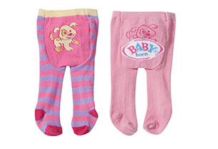 Baby Born Tights 2 Pairs - Assorted