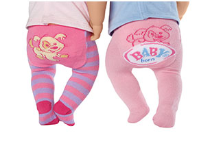 Baby Born Tights 2 Pairs - Assorted