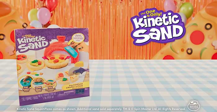 Kinetic Sand Squish Pizza - 20Sec