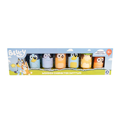Bluey Wooden Character Skittles