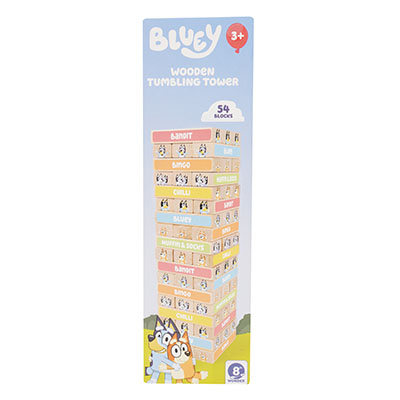 Bluey Wooden Tumbling Tower