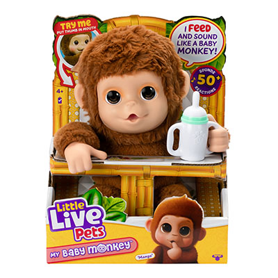Little Live Pets My Baby Plush Monkey