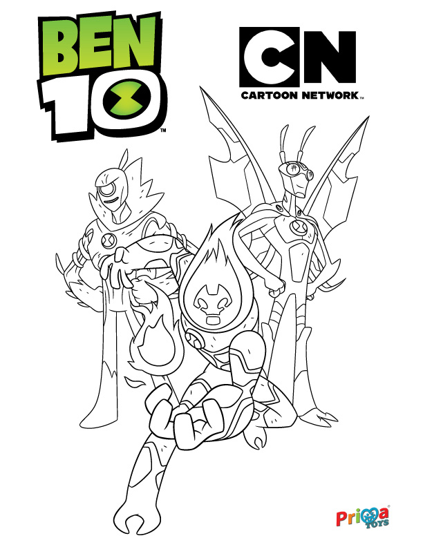 Download fun activities and color-ins to print out and play with Ben 10 |  Prima Toys