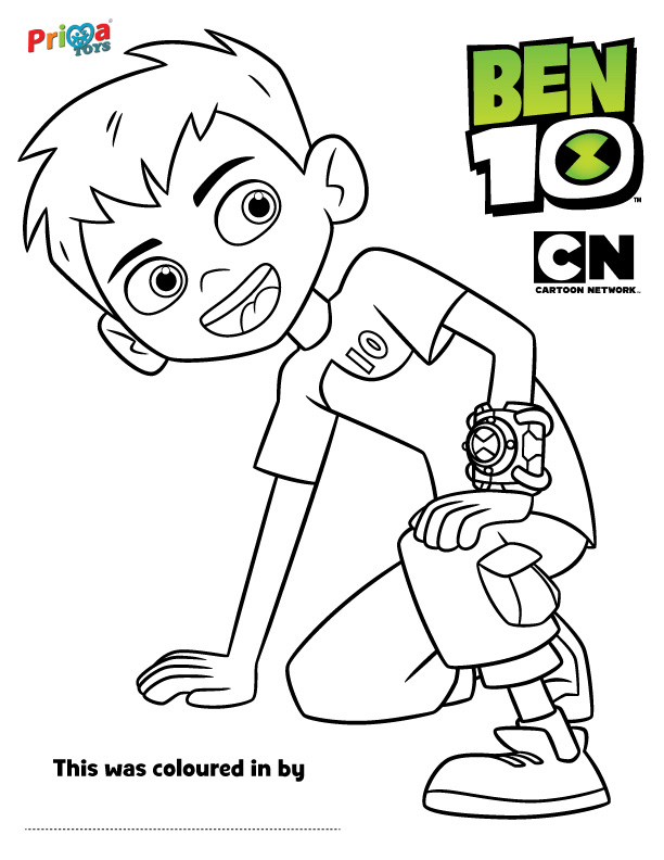 Разукрашки Часы Бен Тена