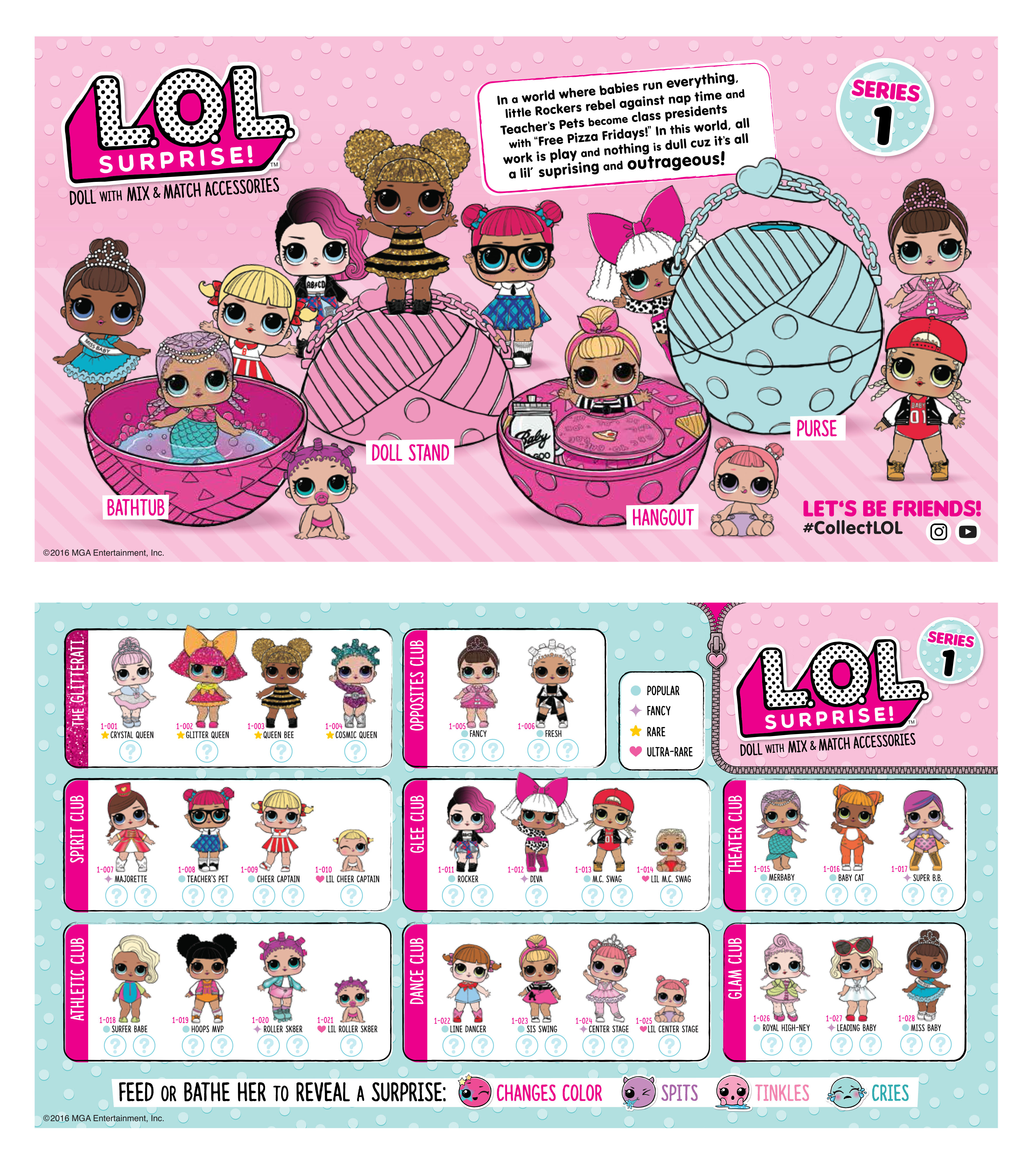 lol glitter series collectors guide