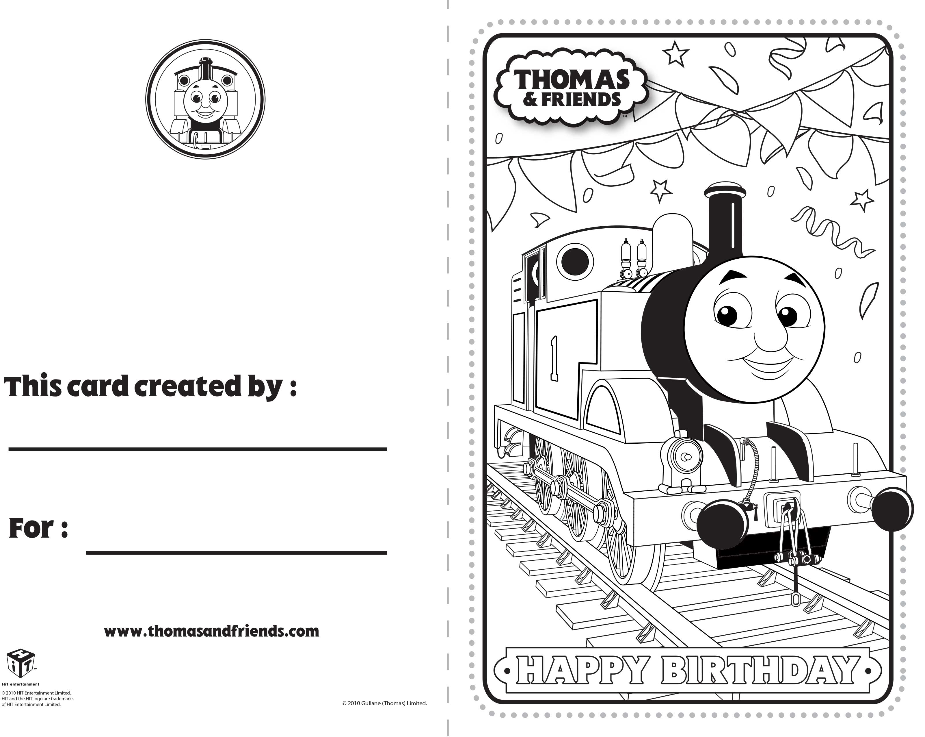 Kbrguru: Thomas The Train Birthday Coloring Pages