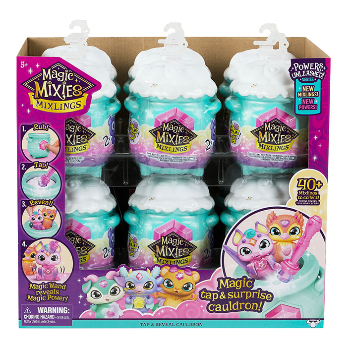 Magic Mixies Mixlings Tap & Reveal Cauldron 2 Pack, Magic Wand Reveals  Magic Power, Power Unleashed Series, for Kids Aged 5 and Up (Styles May  Vary)