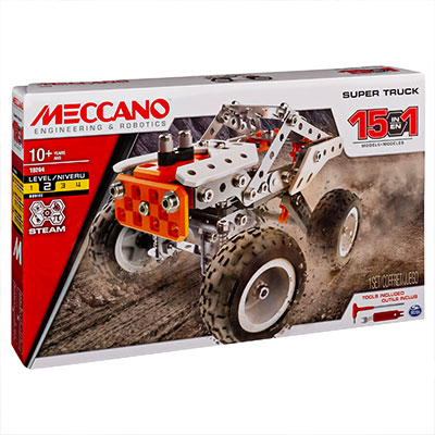 Meccano Multi 15-in-1 Model Set - F19 Race Truck