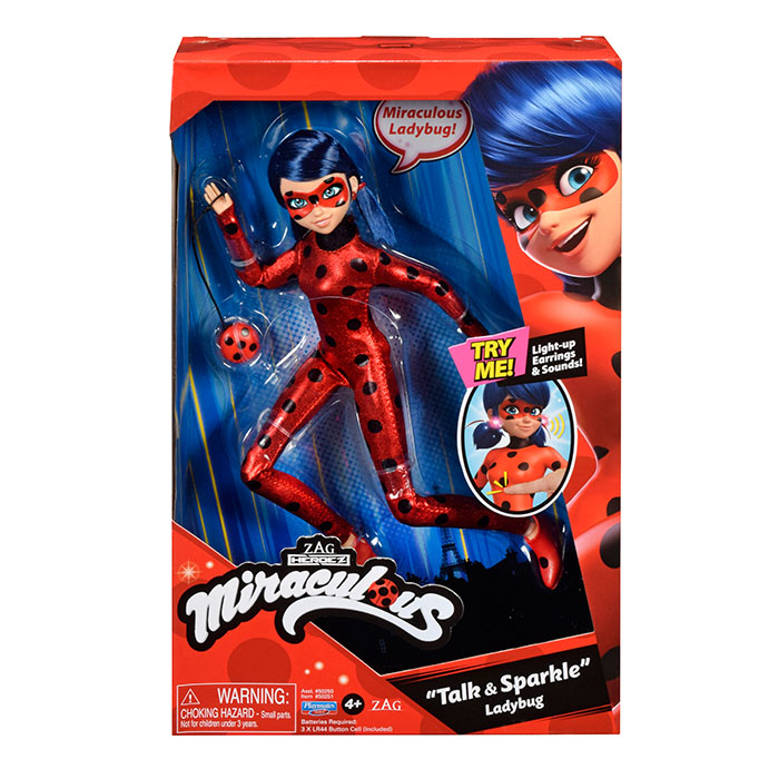 Miraculous Super Secret Marinette with Ladybug Outfit Doll Playset, 7 Pieces