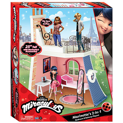 Miraculous 2 in 1 Balcony & Bedroom Playset