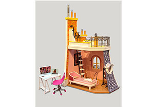 Miraculous 2 in 1 Balcony & Bedroom Playset