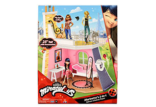 Miraculous 2 in 1 Balcony & Bedroom Playset