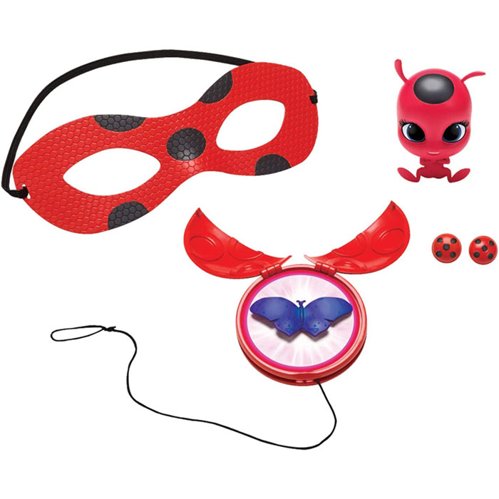 Miraculous: Tales of Ladybug and Cat Noir Deluxe Role Play Set Ladybug  Costume Kids Fancy Dress Set with Mask and Accessories Ladybug Superhero