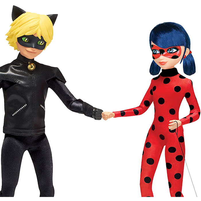 Miraculous Ladybug Mission Accomplished Ladybug & Cat Noir 2-Pack Doll