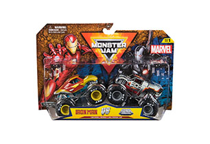 Monster Jam 1:64 Marvel 2 Pack Assorted