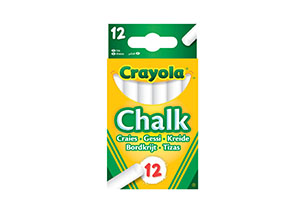 Crayola 12 White Anti Dust Chalk