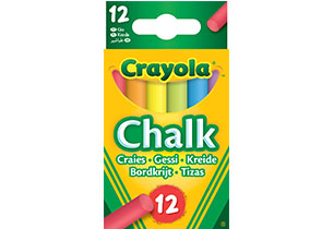 Crayola 12 Coloured Anti Dust Chalk