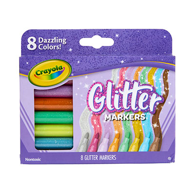 Crayola 8 Ct Glitter Markers