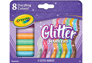 Crayola 8 Ct Glitter Markers