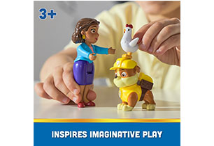 Paw Patrol Hero Pups Assorted - Rubble And Mayor Goodway