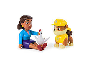 Paw Patrol Hero Pups Assorted - Rubble And Mayor Goodway