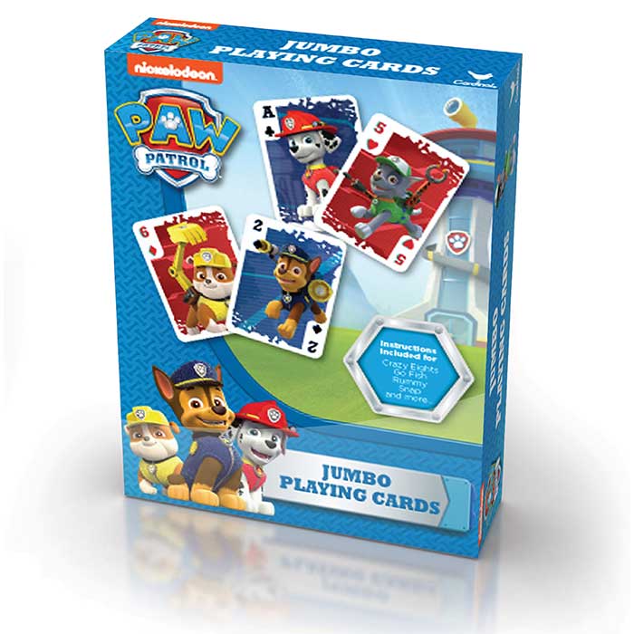 Paw Patrol Jumbo Playing Cards Paw Patrol Prima Toys