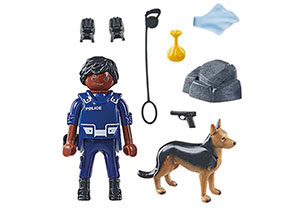 Policeman with Sniffer Dog