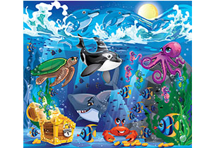 100 Piece Themed Puzzle Assortment