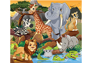 100 Piece Themed Puzzle Assortment