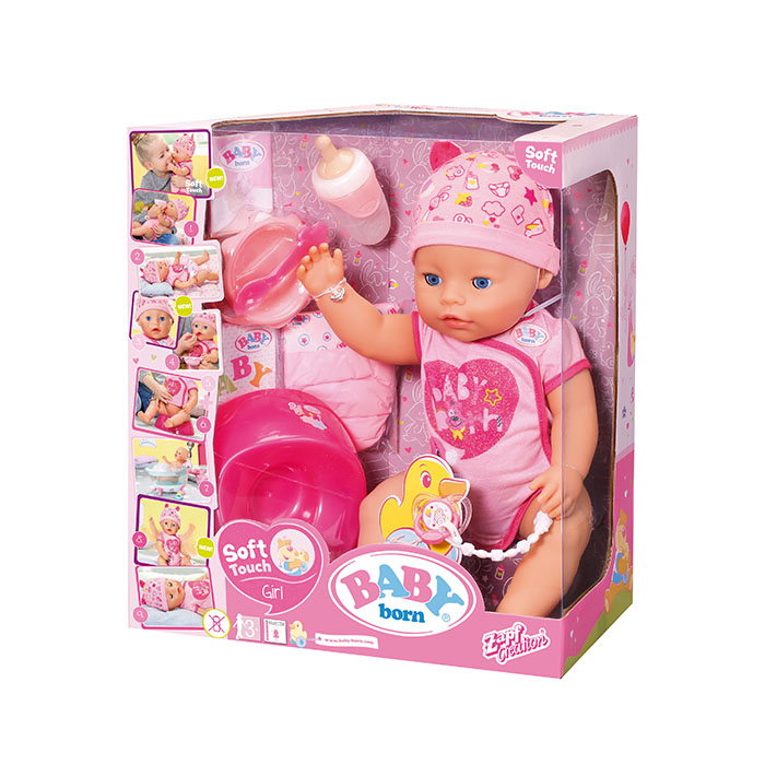 new baby born soft touch doll