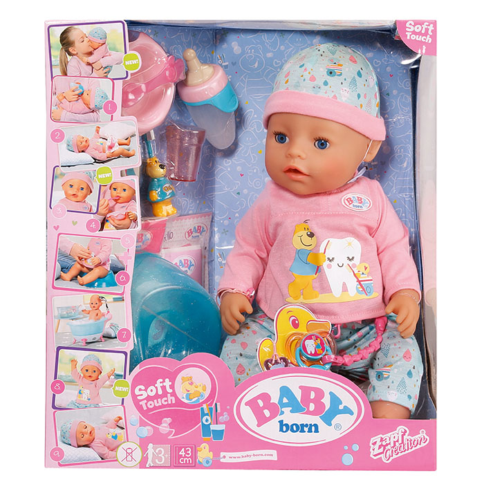 Baby Born Bath Soft Touch Girl 43cm | Baby Born | Prima Toys