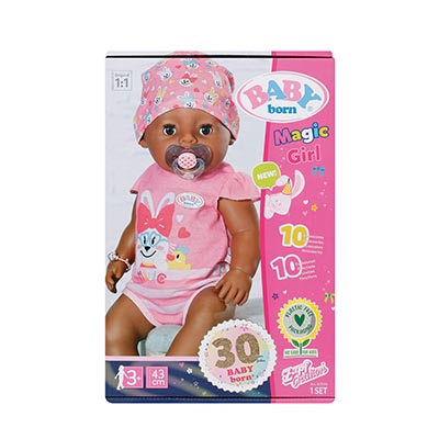 Baby Born Magic Doll Girl - Brown Eyes Girl