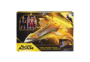 Black Adam 4" Hawk Cruiser with Black Adam and Hawkman