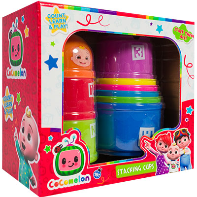 Cocomelon 10 Stacking Cups