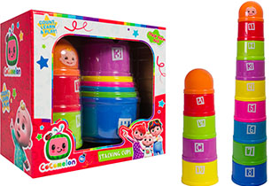 Cocomelon 10 Stacking Cups