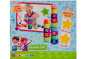 Cocomelon 10 Stacking Cups