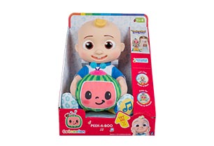 Cocomelon JJ Peek a Boo Feature Plush