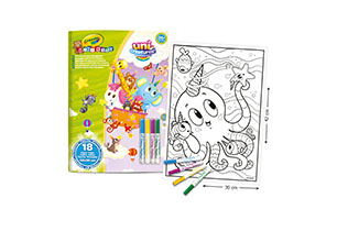 Crayola Mini Kids Maxi Coloring Pages 18p And Markers 4ct Uni-Creatures