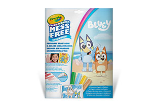 Crayola Color Wonder Set Bluey,Foldelope, 4 Mini Bl Markers