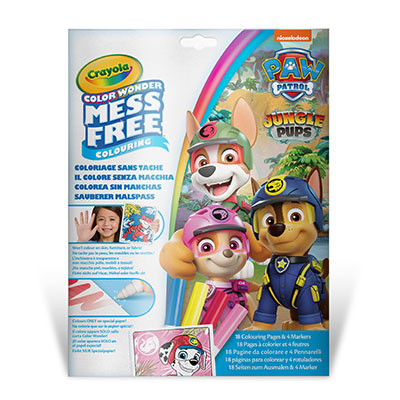 Crayola Color Wonder Set Paw Patrol, Foldelope, 4 Mini Bl Markers
