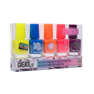 Create It! Nail Polish Neon 5 Pack