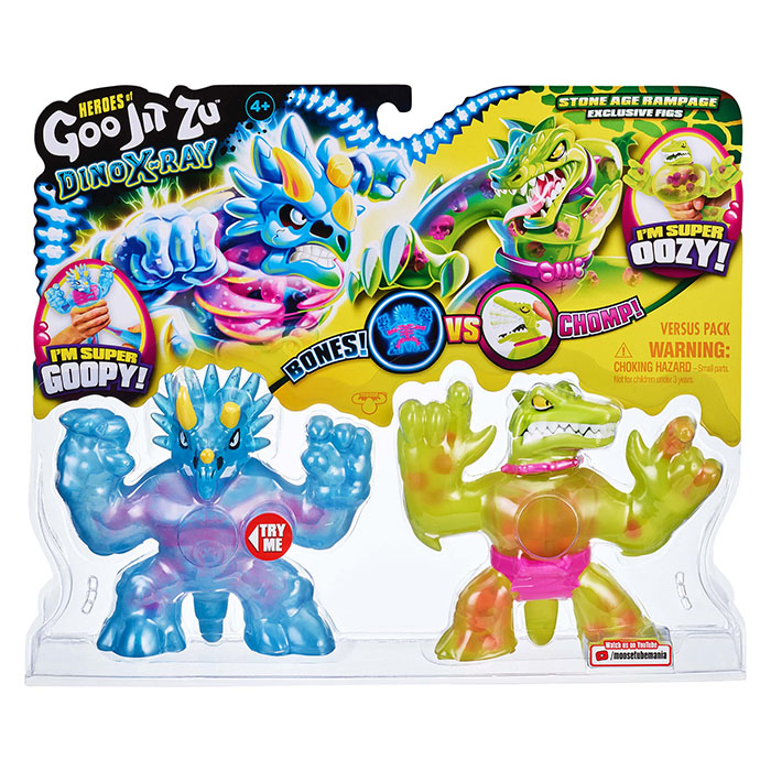 Heroes of Goo Jit Zu 2 Pack, Heroes of Goo Jit Zu - Dino X-Ray