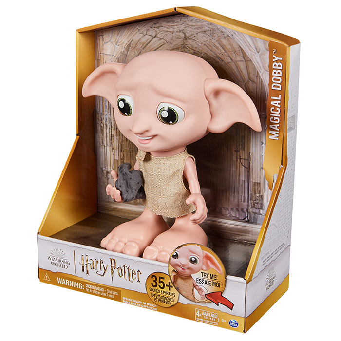 Harry Potter Plush Large House Elf Dobby, 14 in, Stuffed Toy Doll