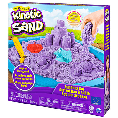 Kinetic Sand Box Set Sand Box & Tools - 1lb