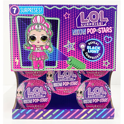 L.O.L. Surprise Neon Pop Stars Tots Asst In CDU