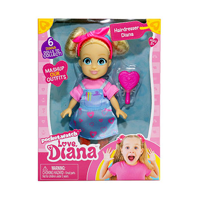 Love Diana 15cm Hairdresser Diana Doll