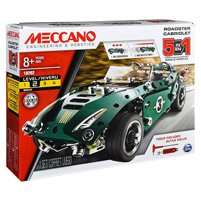 Meccano Mutli 5-in-1 Model Set - Pull Back Car