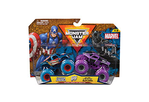 Monster Jam 1:64 Marvel 2 Pack Assorted